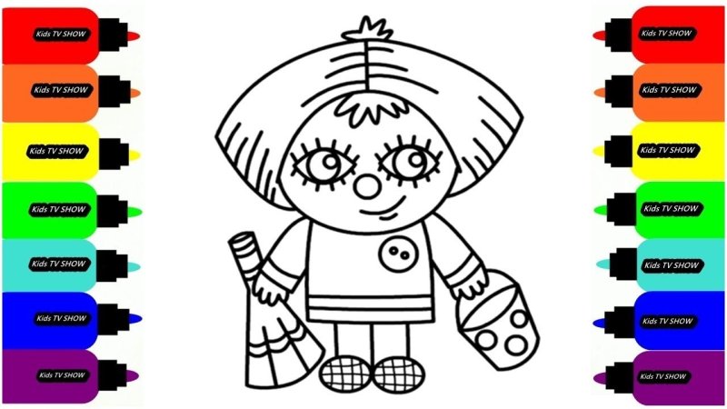 Домовенок Кузька раскраска