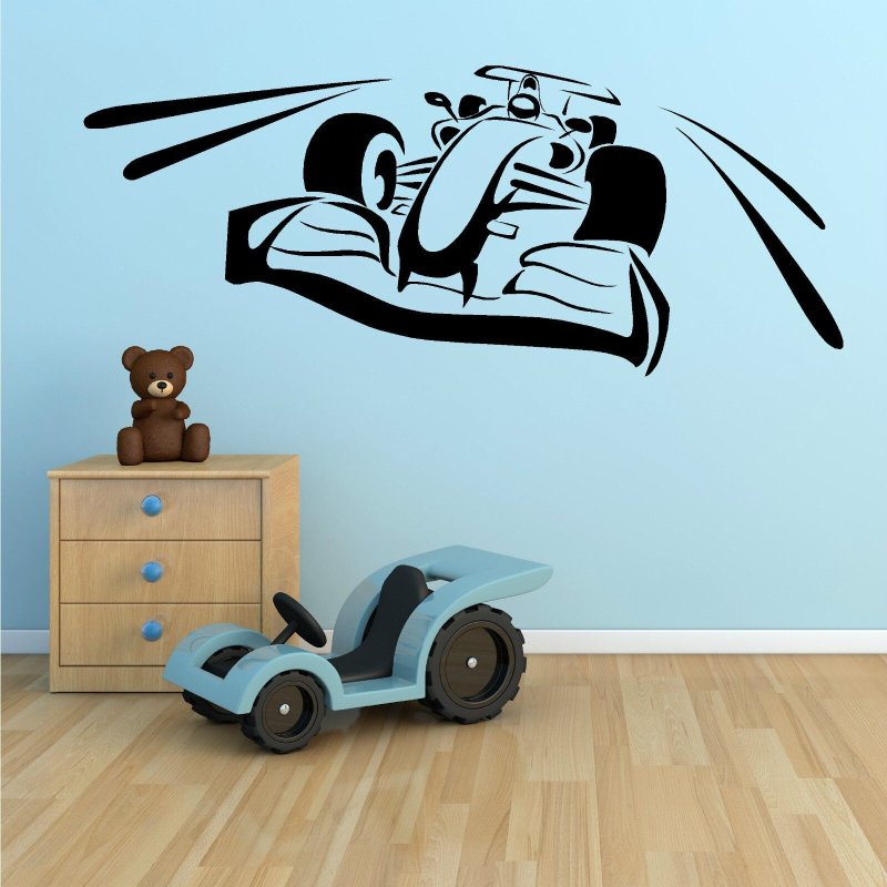 Наклейка на стену автомобиль большая