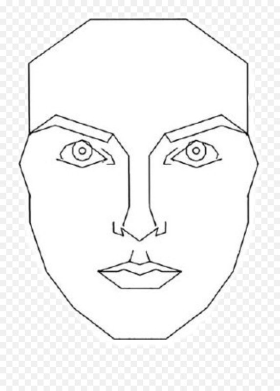 Макет идеального лица