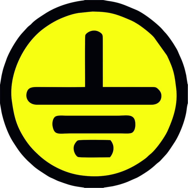 Знак заземления 30х30 IEK арт.4476э