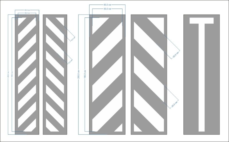 Трафарет для парковочной разметки