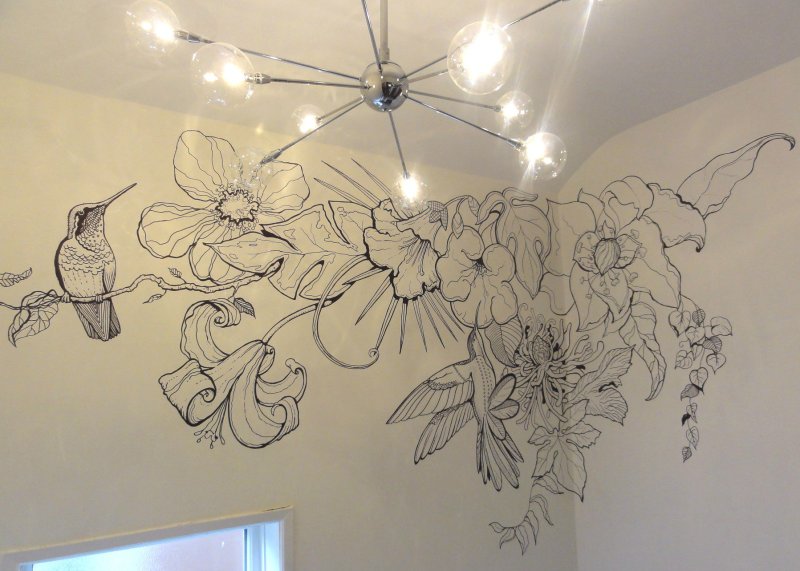 Роспись стен в интерьере