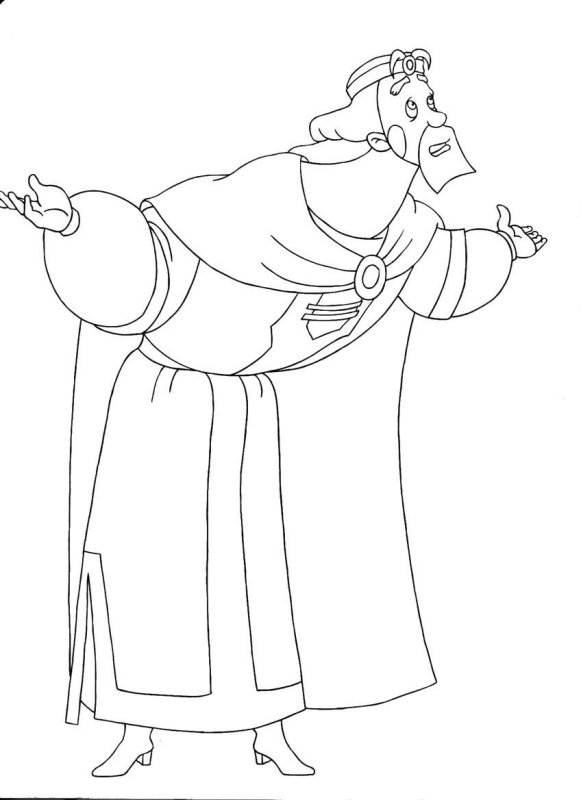 Раскраска три богатыря князь Киевский