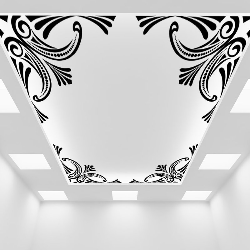 Трафаретные потолки