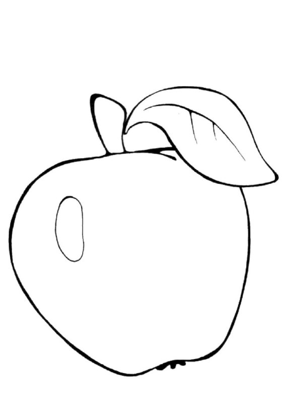 Фрукты раскраска для детей