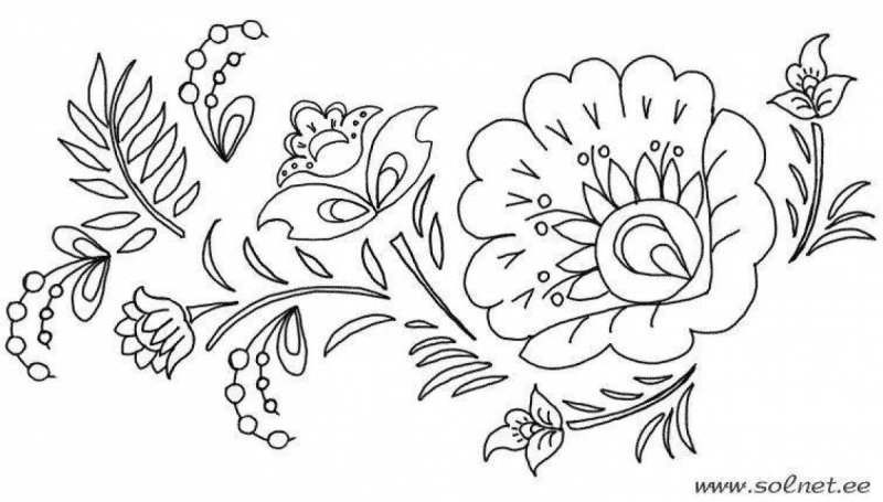 Орнамент раскраска для детей