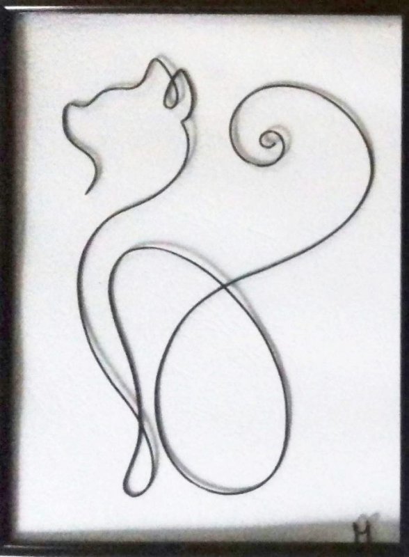 Плоские фигурки из проволоки