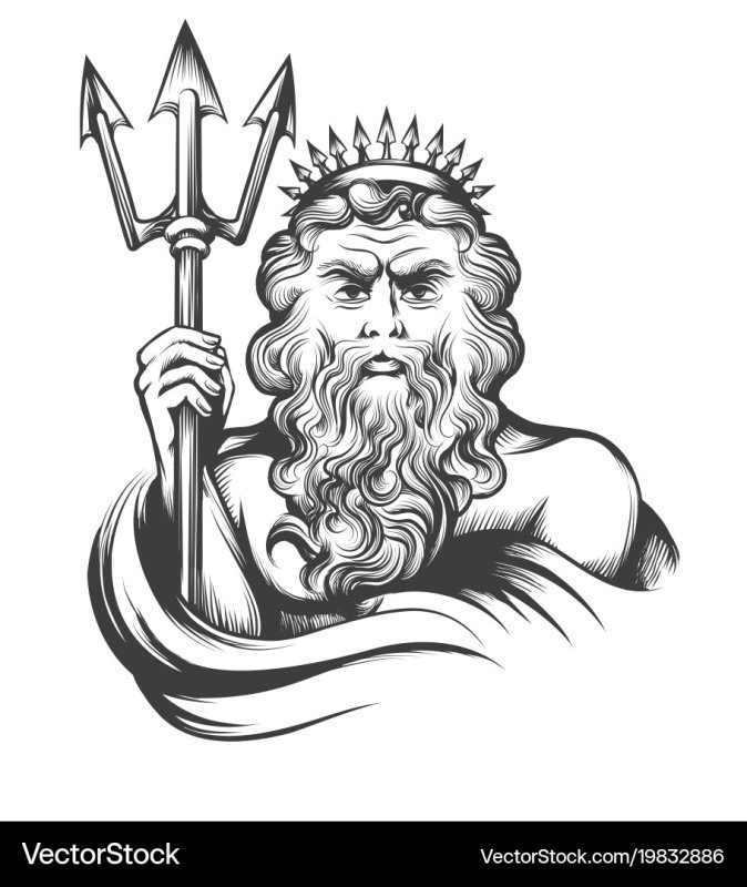 Посейдон древняя Греция морского царя