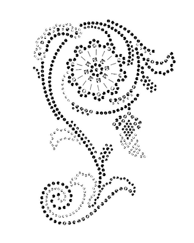 Точечная роспись контурами схемы трафареты