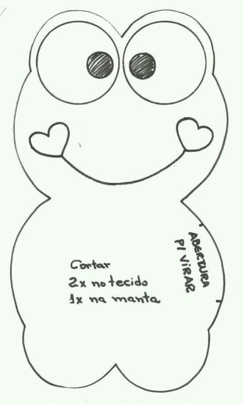 Лягушонок из фетра выкройка