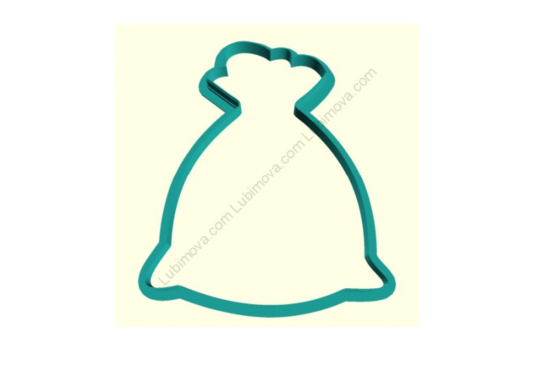 Трафарет для пряника мешок