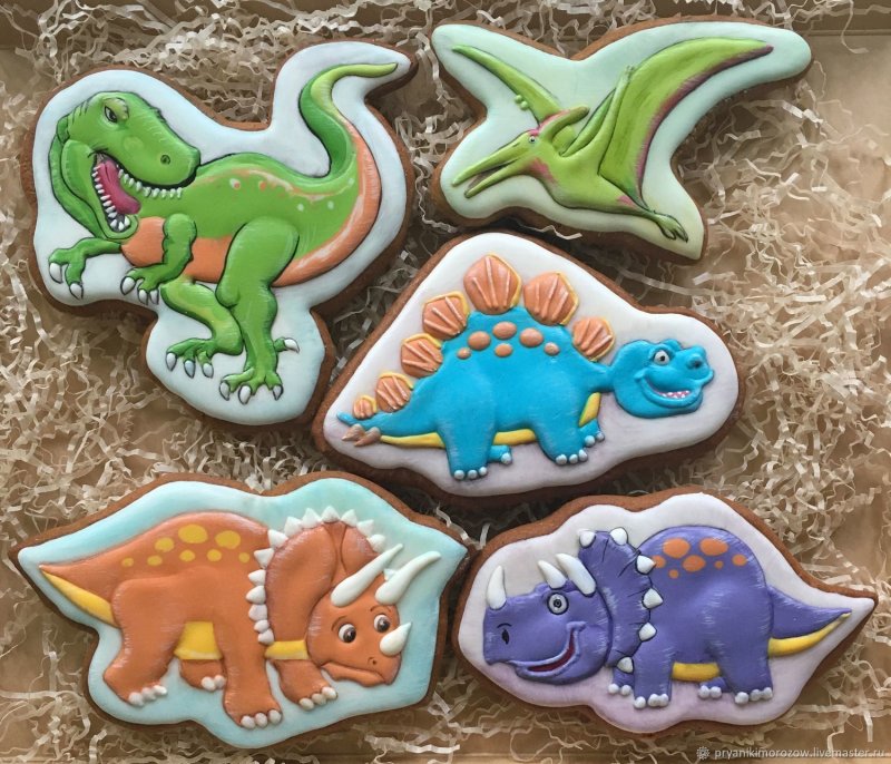 Пряники козули динозавры