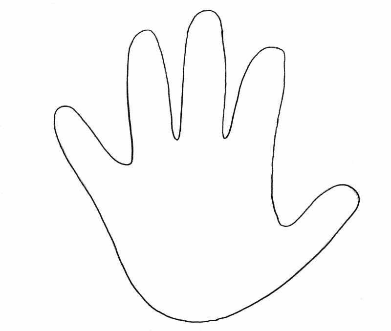 Ладошки для раскрашивания