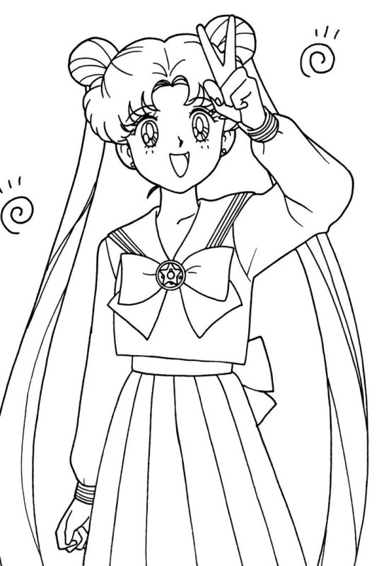 Рисунки карандашом аниме сейлормун