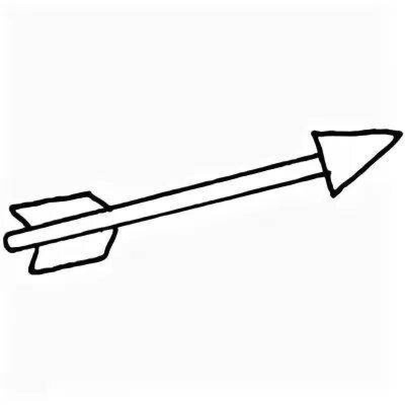 Стрела раскраска для детей