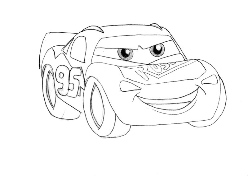 Молния Маквин картинки раскраски