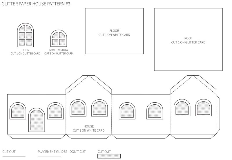 Схема сборки картонного домика