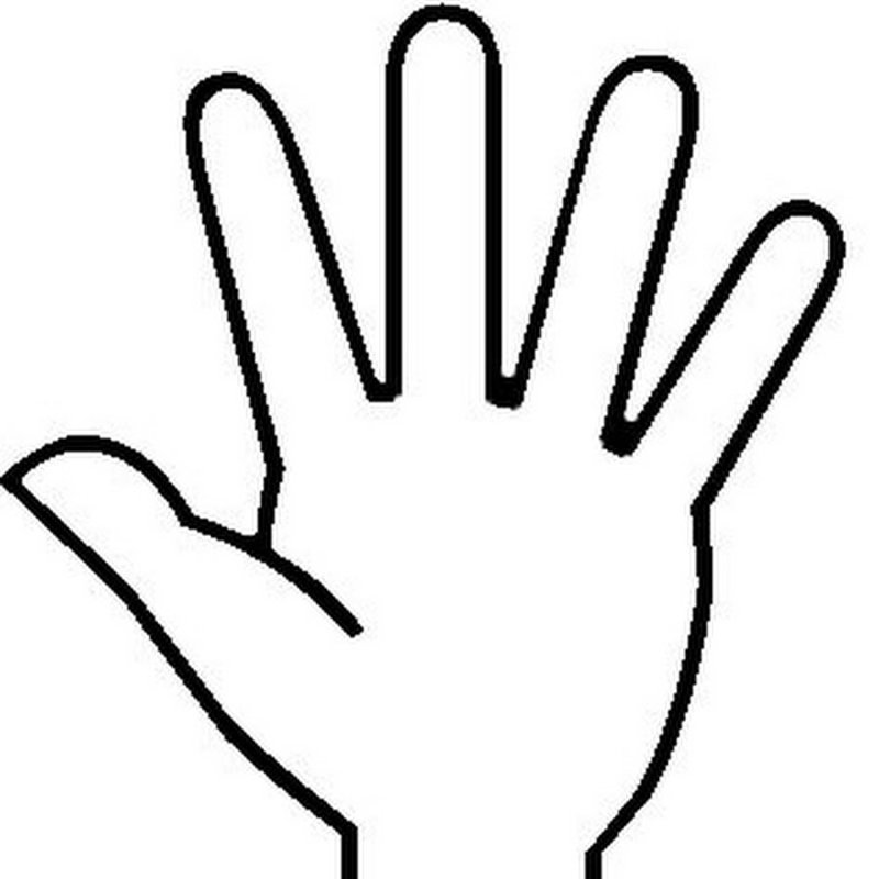 Ладонь контур