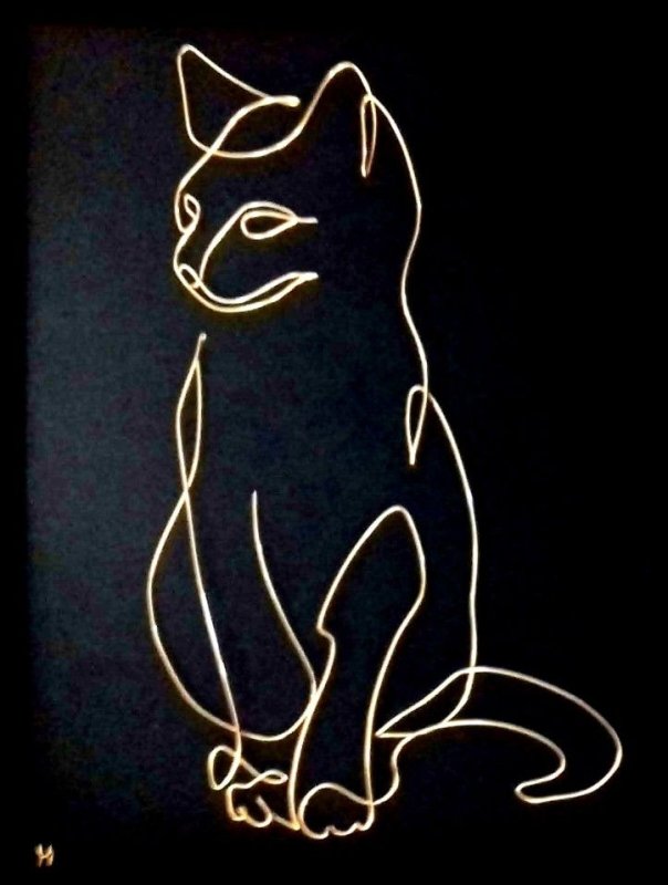 Котик из проволоки