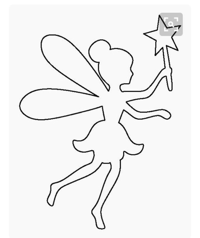 Фея трафарет для вырезания