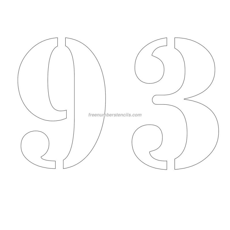 Трафарет "цифры"