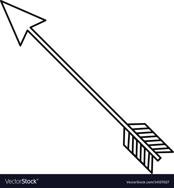 Стрела трафарет