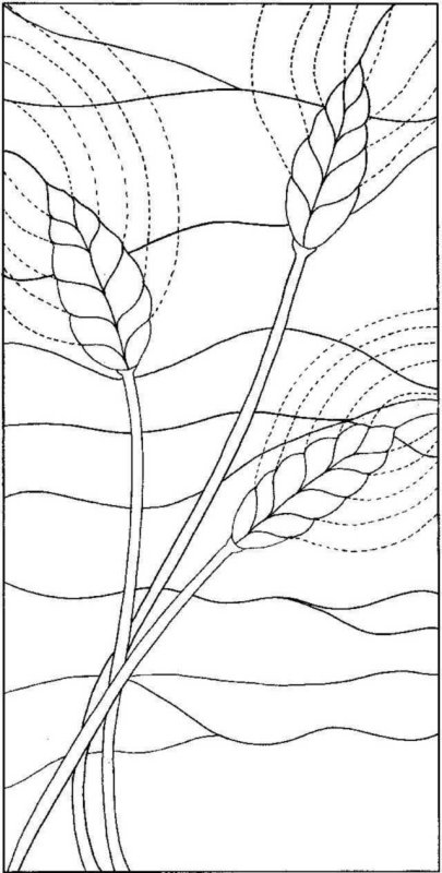 Витраж раскраска для детей