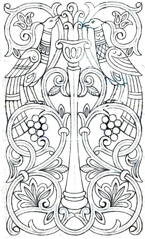 Резьба по дереву Византийский орнамент