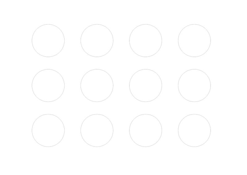 Трафарет кружочки