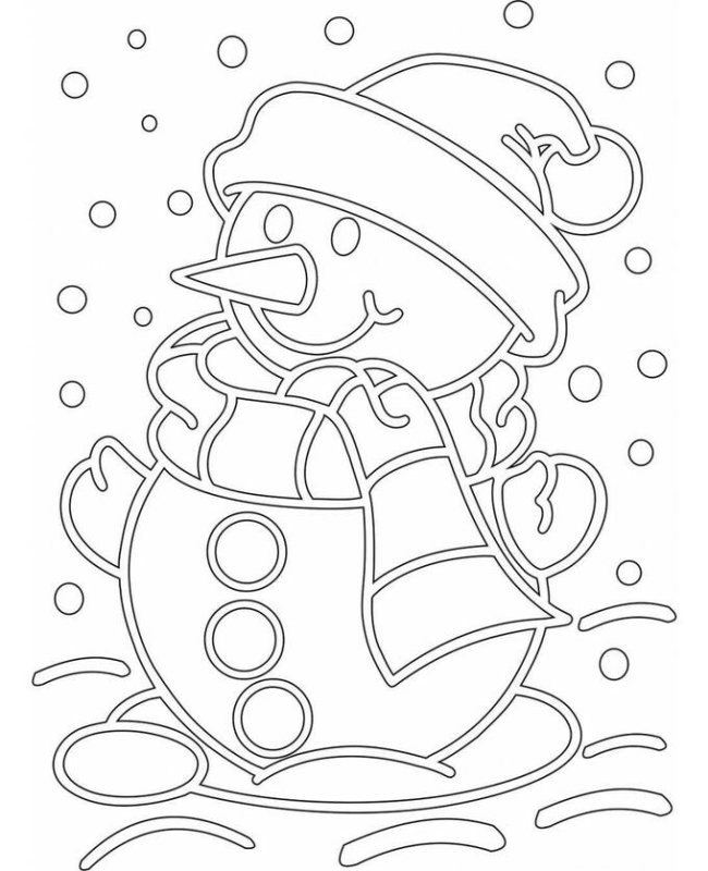 Новогодние трафареты на окн