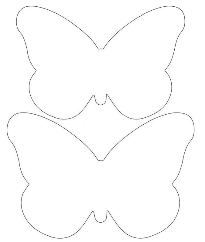 Трафареты бабочки