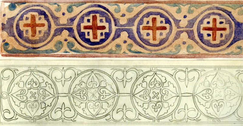 Византийский орнамент в Софии Киевской