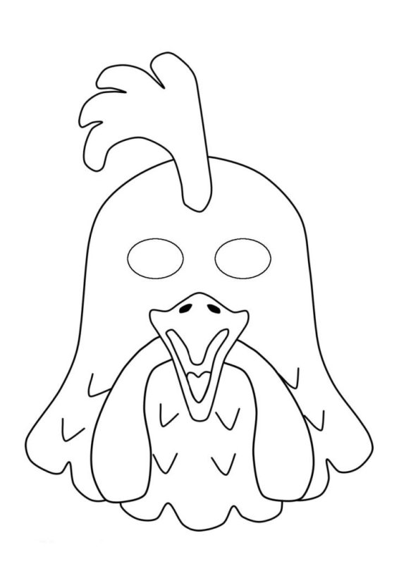 Маска курицы