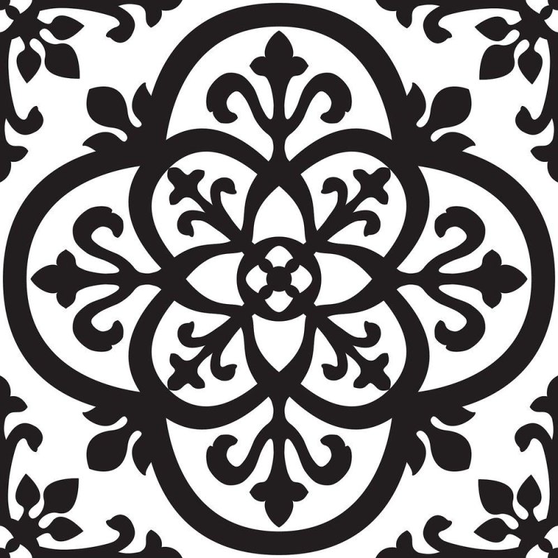 Орнамент трафарет Готический