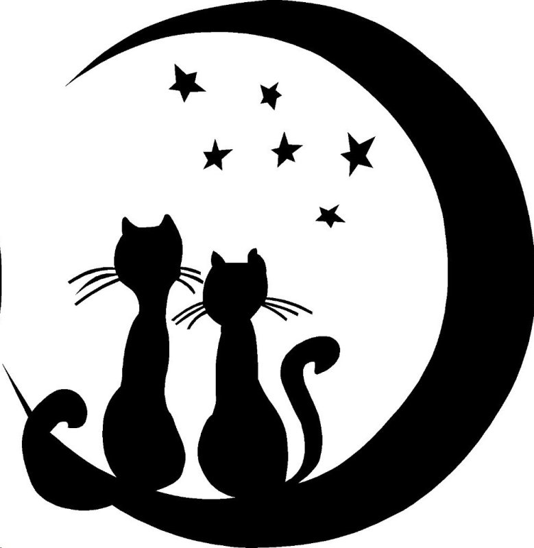 Трафарет кошки