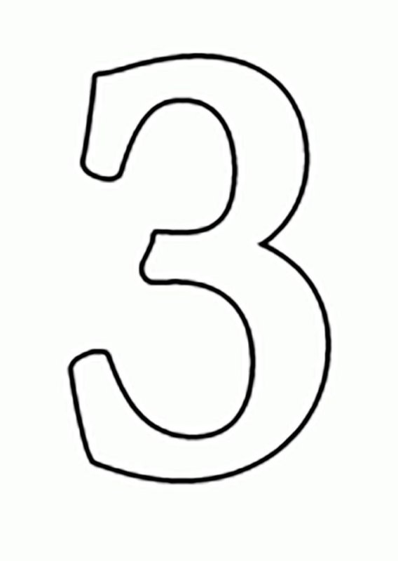 Трафарет буквы з