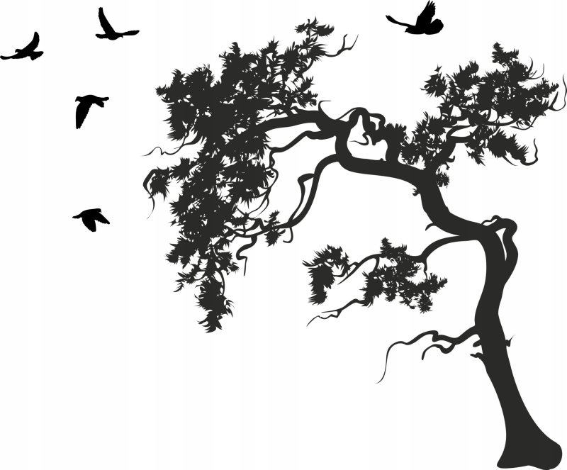 Силуэт дерева