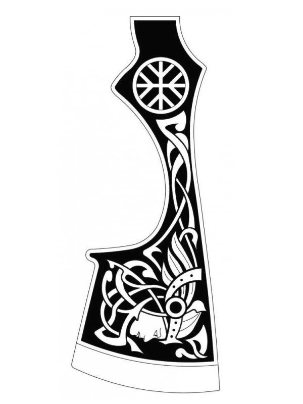 Трафарет топорища