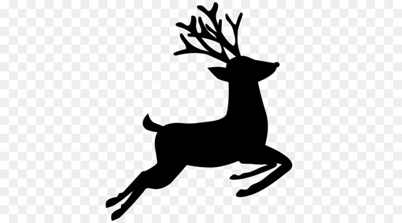 Силуэт оленя