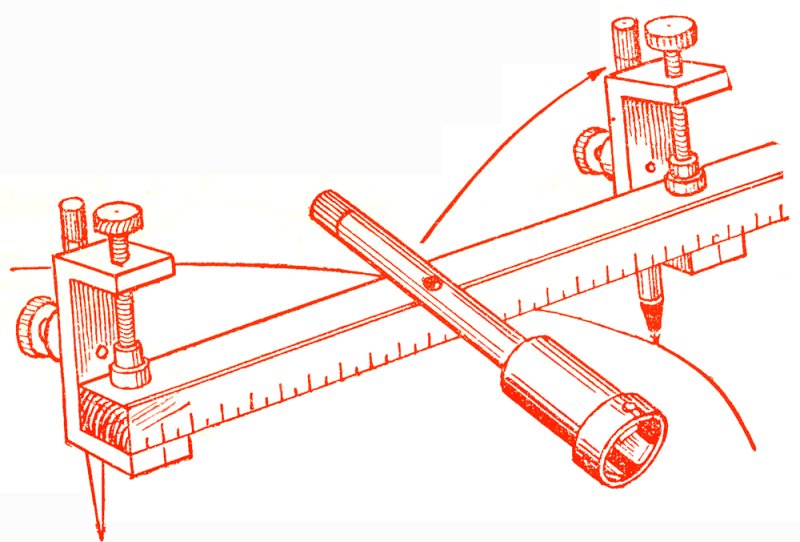 Циркуль разметочный по дереву