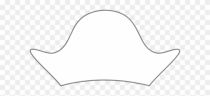 Трафарет пиратской шляпы