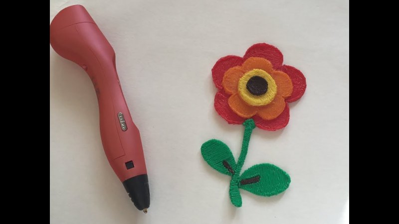 Объемные цветы 3 д ручкой