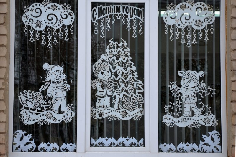 Новогодние окна