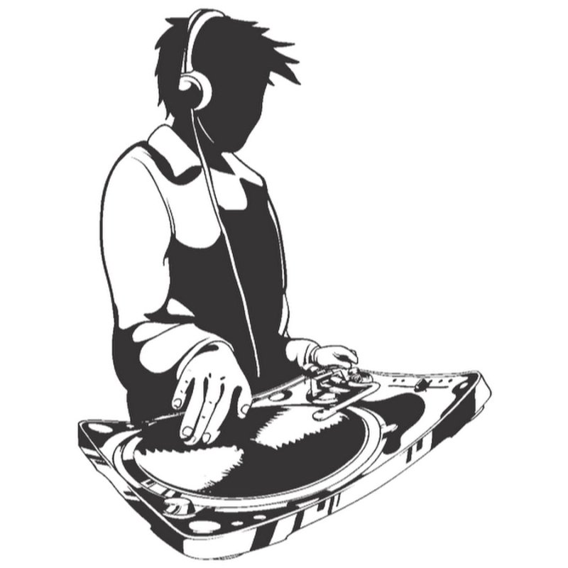 Диджейский пульт нарисованный