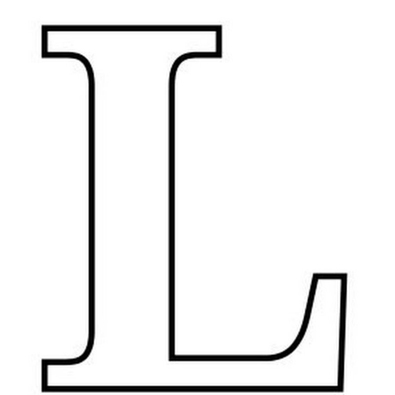 Шаблон буквы l