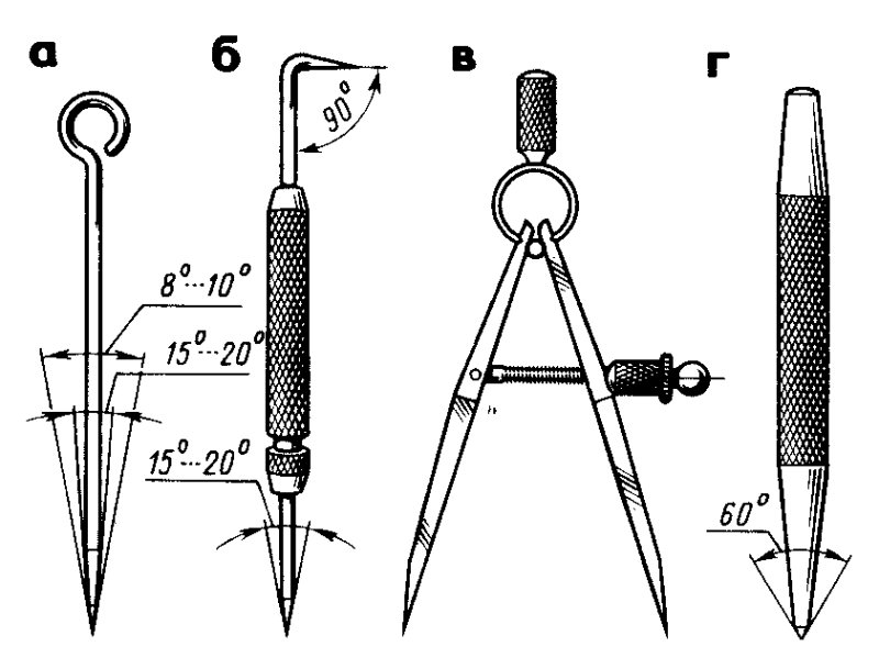 Чертилка по металлу чертеж