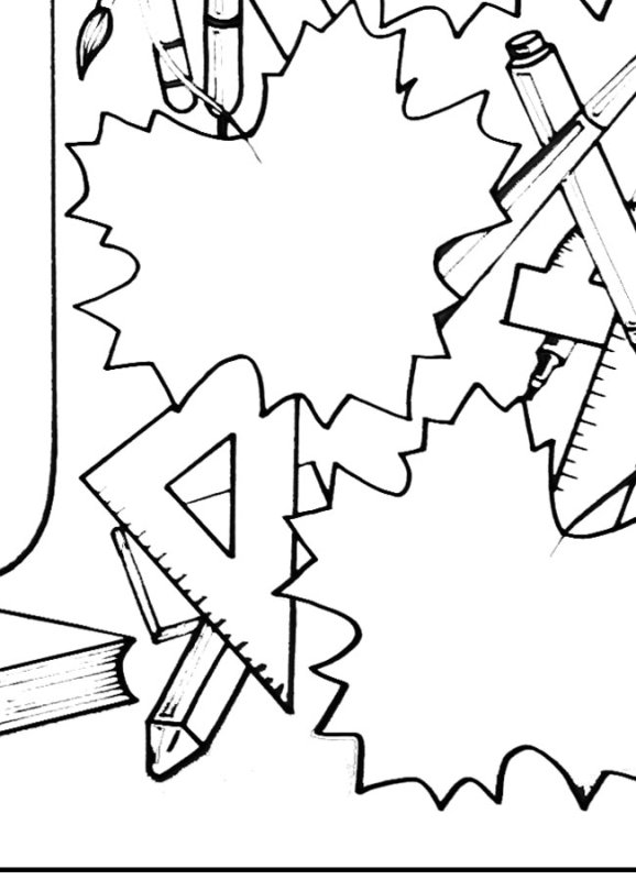 Раскраски ко Дню знаний в школе