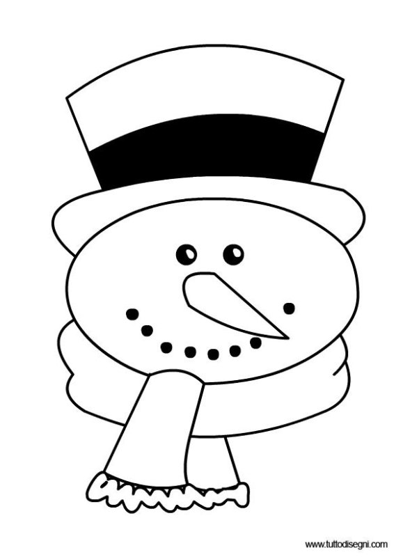 Снеговик для вырезания