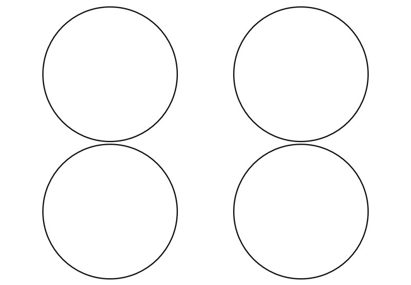 Трафарет круги