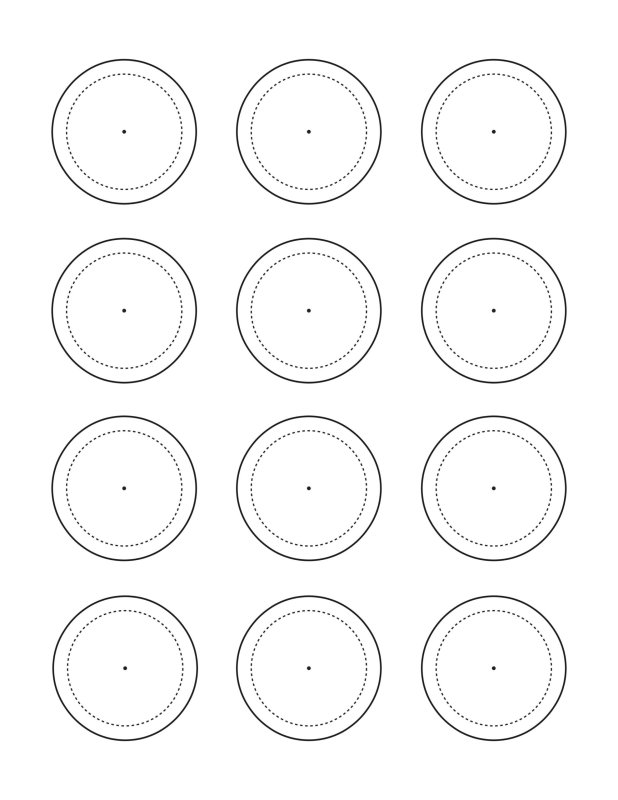 Трафарет для макаронс а4